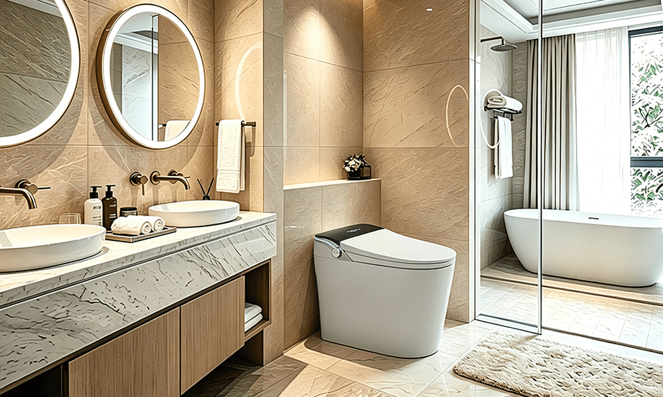 Hotel bathroom project supported by GuiXin Bath