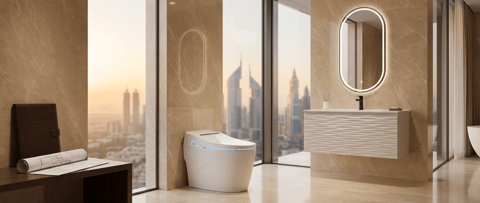 Premium smart toilet and bathroom product portfolio for distributors