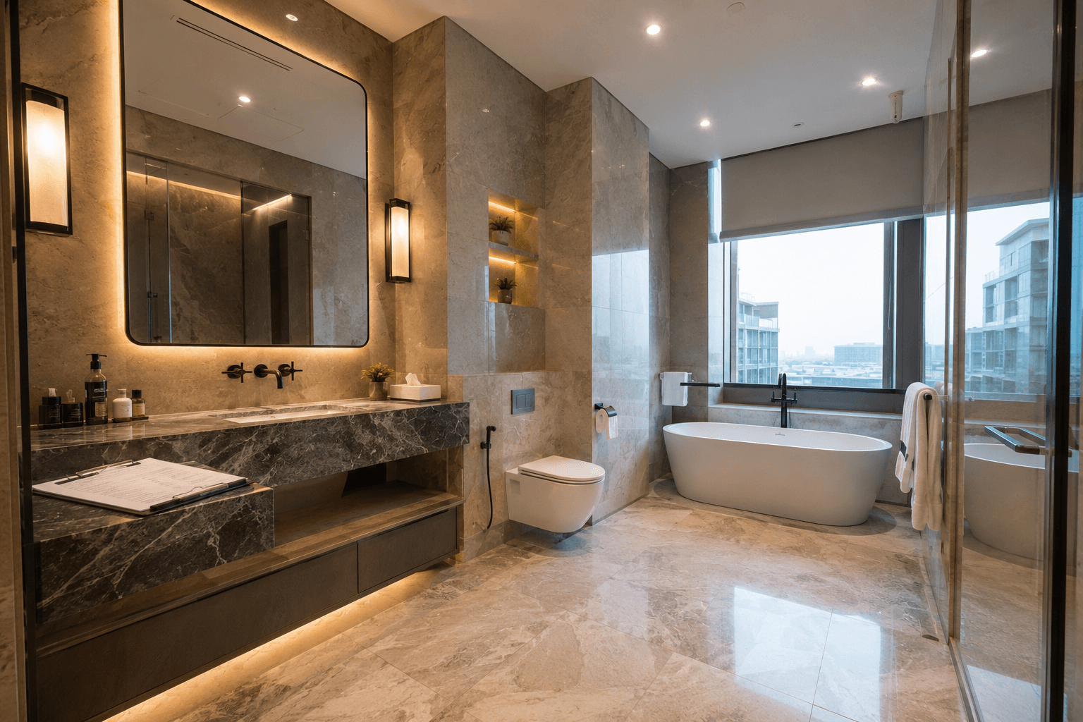 Hotel bathroom project supported by GuiXin Bath