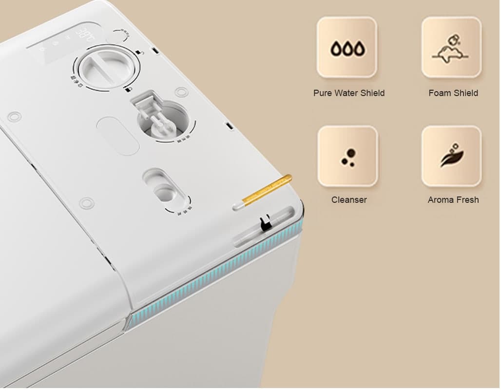 4-layer hygiene protection smart toilet detail